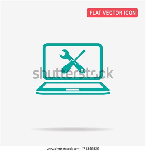 Find & download free graphic resources for computer repair. Repair Computer Icon Vector Concept Illustration Stock ...