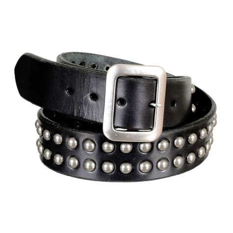 Avant Garde Mens Studded Belt In Black By Sugarcane Uk