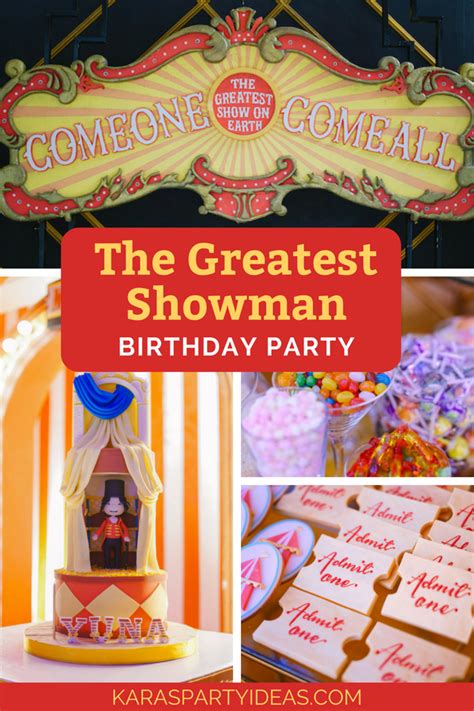 Kara S Party Ideas The Greatest Showman Birthday Party Kara S Party Ideas