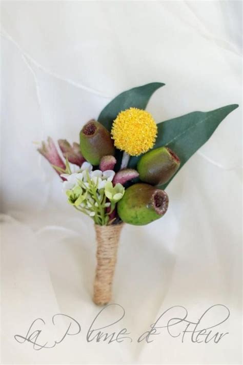 They are modern + bright + graphic all at the same time. Barton - Australian Native flower Men's Buttonhole ...