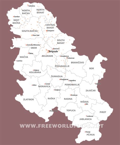 Political Map Of Serbia Ezilon Maps Serbia Political Vrogue Co