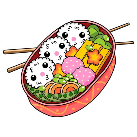 Cute Lunch Box Clipart Hd Png Cute Japanese Lunch Box With Cute Rice