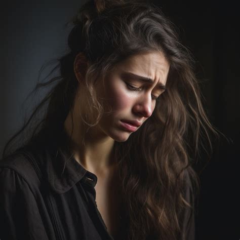 Premium Ai Image Photo Of A Depressed Woman Crying