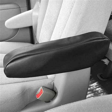 Fh Group Leather Pair Armrest Covers Black