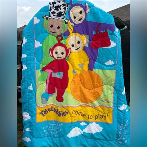 Ragdoll Bedding Vtg 9s Teletubbies Ragdoll Quilted Kids Blanket