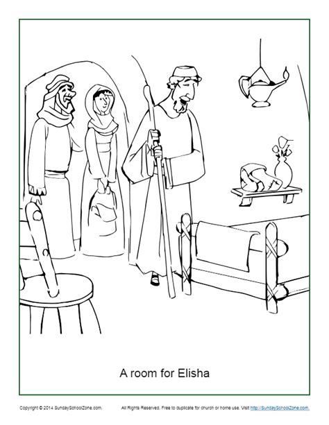 Elisha Coloring Pages For Kids