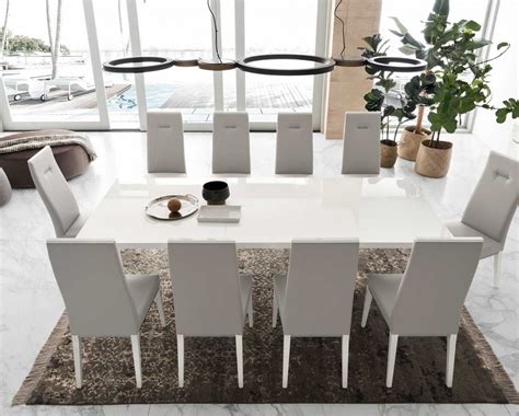 Buy Isla White Gloss Extending Dining Table Online In London Uk