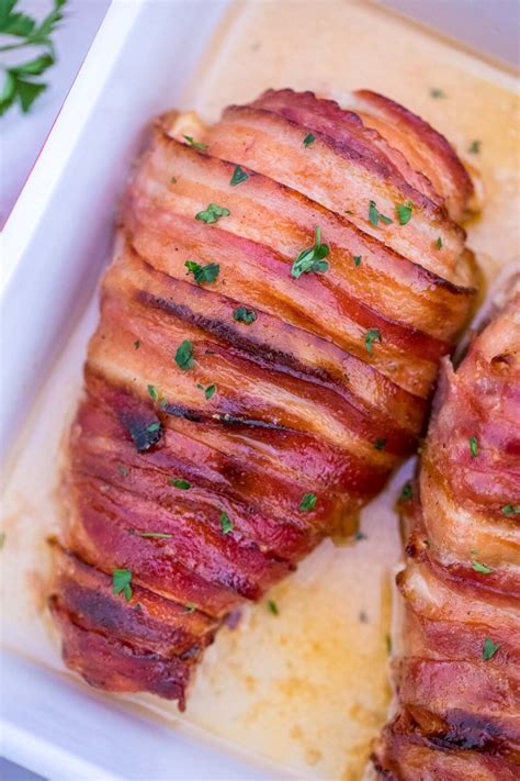 bacon wrapped cream cheese stuffed chicken [video] sandsm