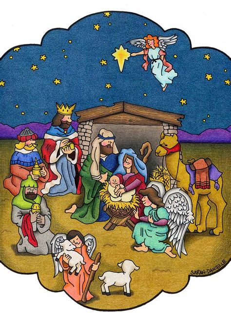 Nativity Scene Painting Yahoo Image Search Results Christmas Manger