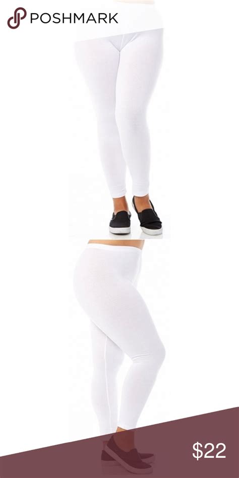 Plus Size Basic White Leggings White Leggings Clothes Design