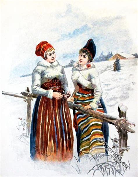 Colourful Scandinavian Folk Costumes From Sweden