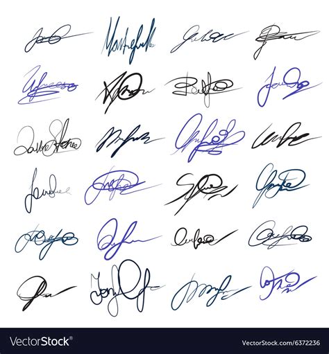 Cursive Signature Letters