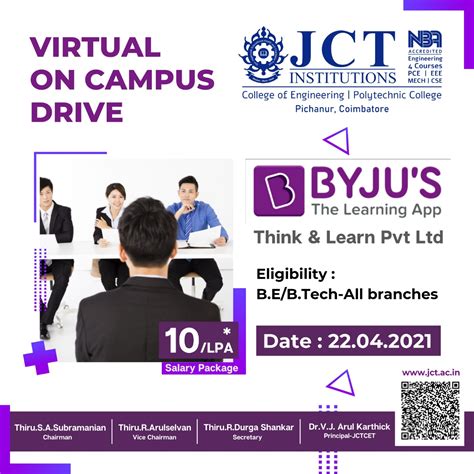 Virtual Campus Drive Think And Learn Pvt Ltd Byjus Bangalore