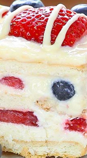 No Bake Summer Berry Icebox Cake Cakescottage Recipe