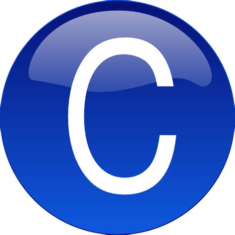 The Letter C In Blue