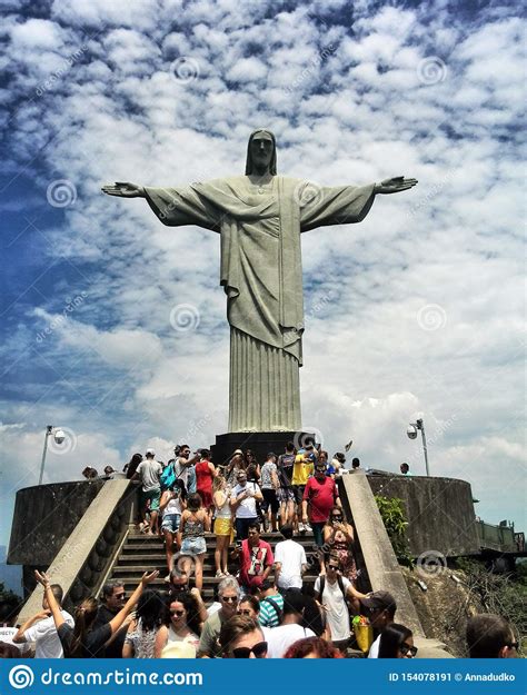 Keeping a watchful eye over the people of rio de janeiro, the iconic christ the redeemer statue (cristo redentor) sits atop corcovado mountain at 2,300 feet (700 meters) above the city. Statue Of Jesus Christ In Rio De Janeiro. Editorial Photo ...