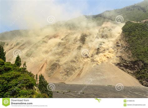 Massive Landslide At High Altitude In Ecuador Stock Image Image Of