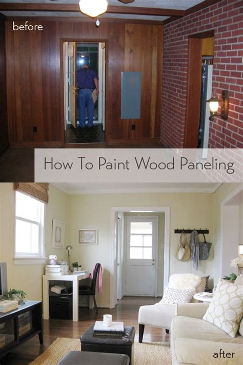 How To Paint Wood Paneling Young House Love