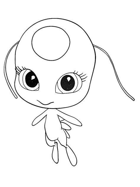 Free Printable Kwami Coloring Pages In Ladybug Coloring Page