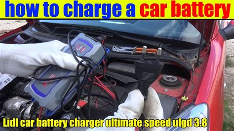 Most battery chargers will have a gauge that tells you when the charge is complete. how to charge a car battery Lidl car battery charger ...