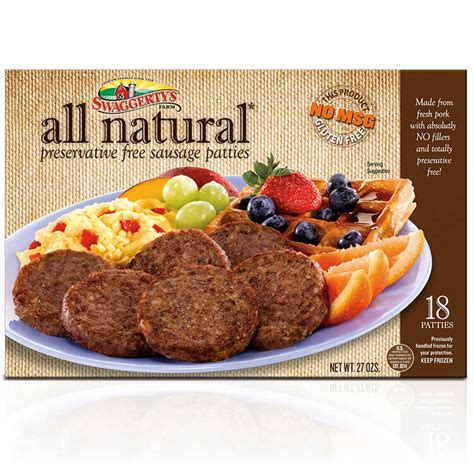 All Natural Breakfast Sausage Patties 18 Box Swaggerty S Farm