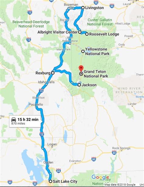 City Map Images Map Of Yellowstone National Park And Grand Tetons