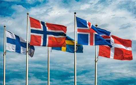 Scandinavian Countries Flags