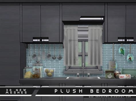 Onyx Sims Plush Bedroom Set • Sims 4 Downloads