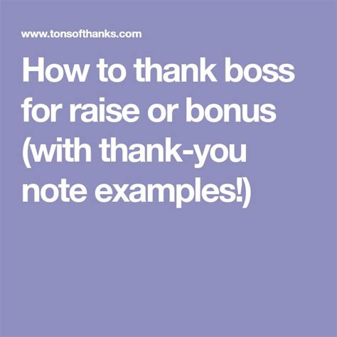 25 Thank You For The Raise Messages For Your Boss Message For Boss