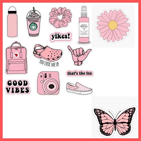 SUPER CUTE PINK AESTHETIC STICKERS Shopee Philippines