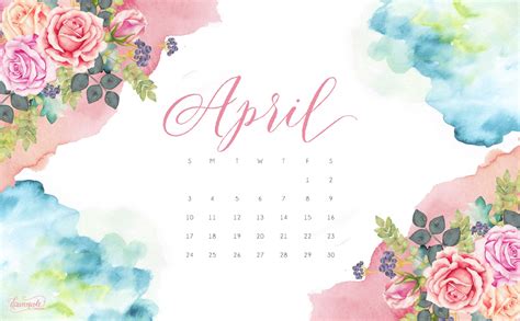Free April Wallpaper Calendar