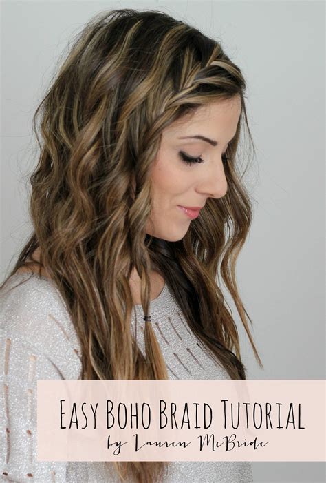 Easy Boho Braid Tutorial Lauren Mcbride French Braid Hairstyles