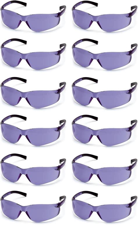 Pyramex Ztek Safety Glasses Purple Haze Lens S2565s 12 Pair Pack