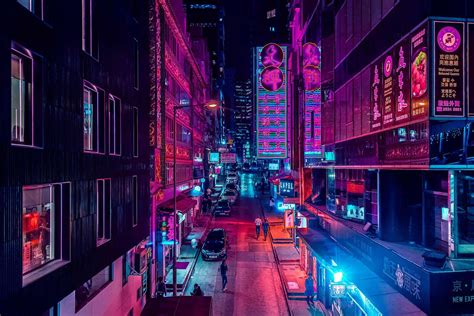 Wallpaper2 Cyberpunk City Neon Aesthetic Neon Noir
