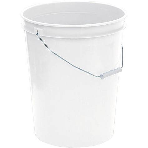 United Solutions 5 Gallon Plastic Utility Pail With Handle White