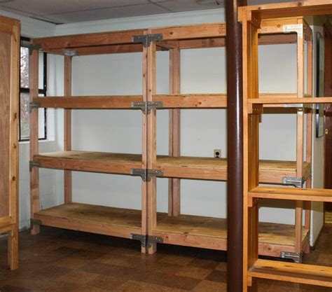Maximize storage with shelves on the sidewall of garage. DIY 2x4 Shelving Unit - Sweet Pea