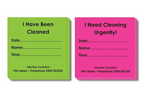 Infection Control Stickers