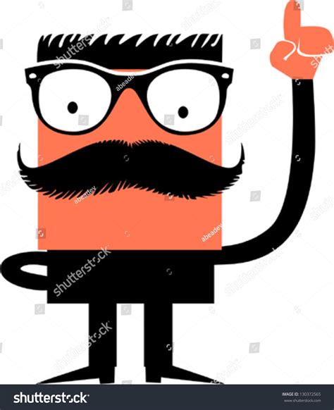 Cartoon Character Pointing His Finger Stock Vector 130372565 Shutterstock