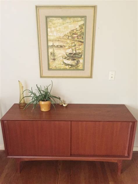 White on the top has always been a characteristic of scandinavian kind of style in the housing stage or design. Mid Century Modern Scandinavian Teak Credenza - EPOCH