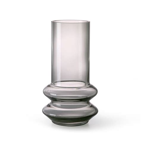 Smoked Grey Glass Vase M Glasvase Vase Blumenvase