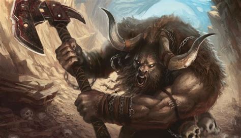 Minotaur The Powerful Bull Headed Monster From Mythology Greek