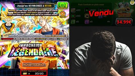 J Ai CraquÉ Pack Tickets 35 Euros Invocation Goku Gohan Lr Tec