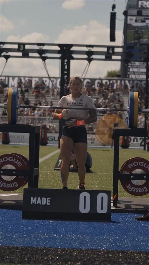 Danielle Brandon 2022 Crossfit Games Shuttle To Overhead Video In