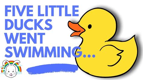 Five Little Ducks Went Swimming Lyrics And Real Ducks Nursery Rhymes