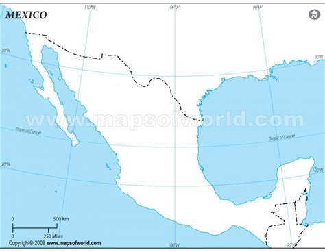 Mexico Blank Map
