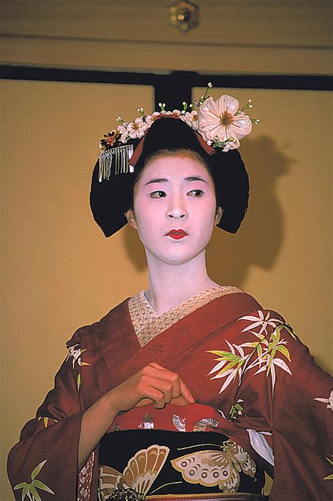 Portrait Of A Geisha Girl Photograph By Carl Purcell