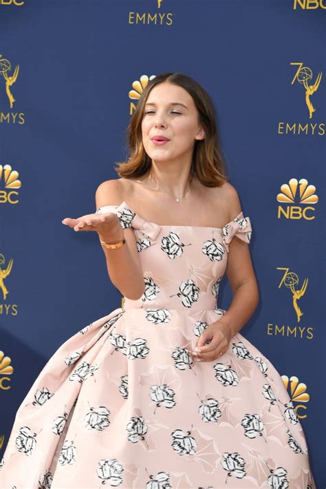 Millie Bobby Browns Calvin Klein Dress At The 2018 Emmys Popsugar