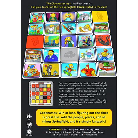 Usaopoly Codenames The Simpsons Game | JR Toy Company