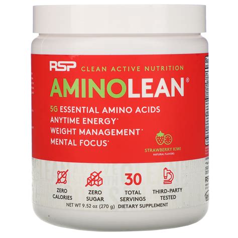 Rsp Nutrition Aminolean Essential Amino Acids Anytime Energy 952