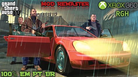 Grand Theft Auto Iv Gta 4 Remaster Xbox 360 Rgh Mod 100 Em Pt Br